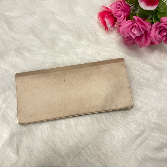 Prada Beige Satin Clutch - Picture 3 of 10